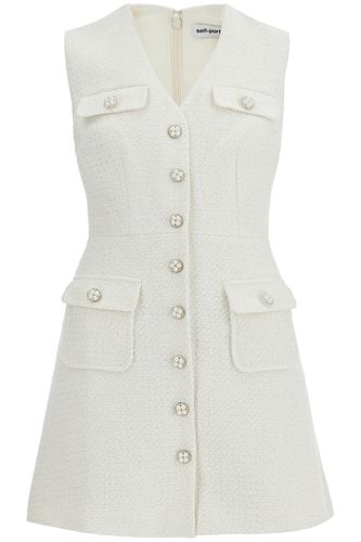 Self-portrait Buttoned Mini Dress - self-portrait - Modalova