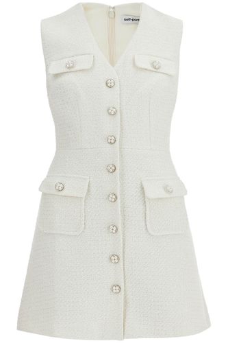 Sleeveless Mini Dress In - self-portrait - Modalova