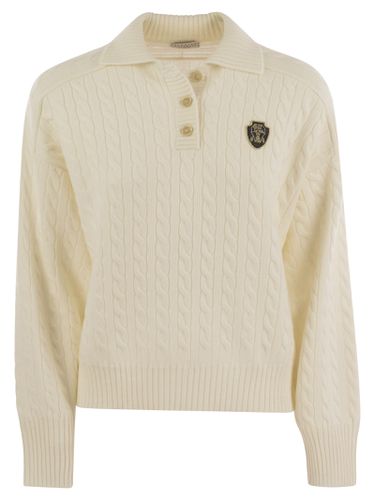 Plaited Cashmere Polo-style Sweater - Brunello Cucinelli - Modalova