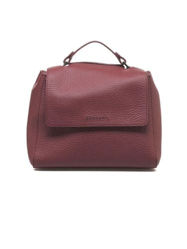 Sveva Soft Small Black Cherry Leather Handbag - Orciani - Modalova