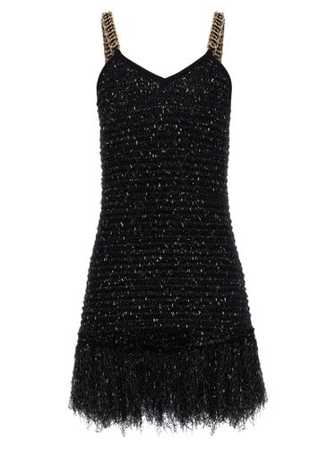 Balmain Fringed Lurex Tweed Dress - Balmain - Modalova