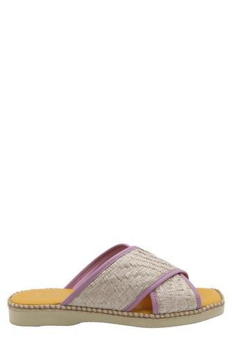 Hogan Raffia And Leather Sandals - Hogan - Modalova