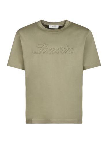 Logo Embossed Regular T-shirt - Lanvin - Modalova