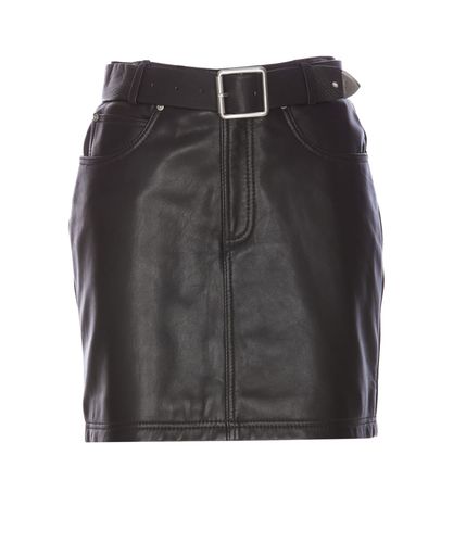 Pinko Grenada Leather Skirt - Pinko - Modalova