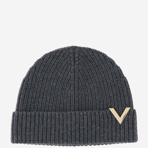 Beanie With Metal Logo - Valentino Garavani - Modalova