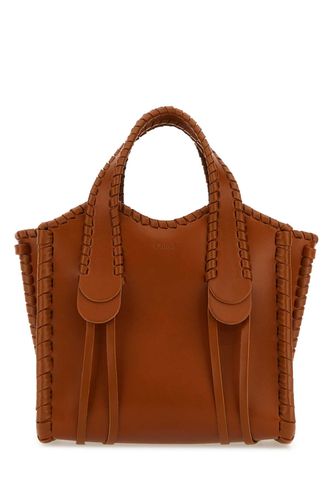 Brown Leather Small Mony Handbag - Chloé - Modalova