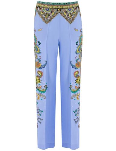 Etro Floral Print Pants - Etro - Modalova