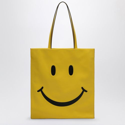 Yellow Nappa Leather Smiley Bag - Moschino - Modalova