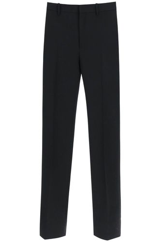 Slim Tailored Pants With Zippered Ankle - Off-White - Modalova
