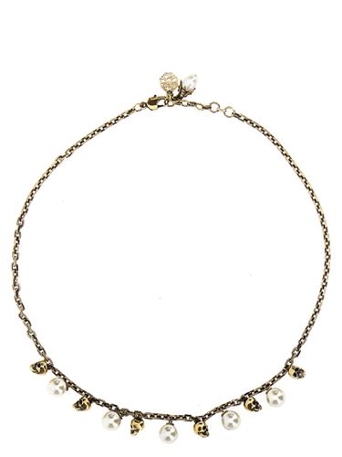 Pearl & Skull Necklace - Alexander McQueen - Modalova