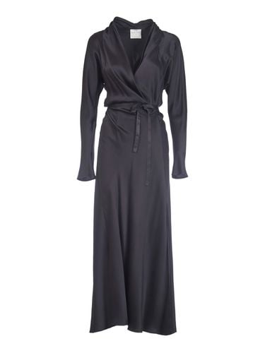 Forte_Forte Tie-waist V-neck Long-sleeved Dress - Forte Forte - Modalova