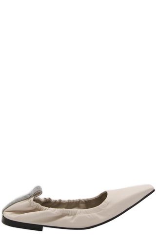 Embellished Slip-on Flat Shoes - Brunello Cucinelli - Modalova