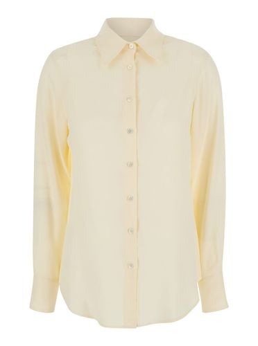 Shirt With Pointed Collar In Silk Blend Woman - Mauro Grifoni - Modalova