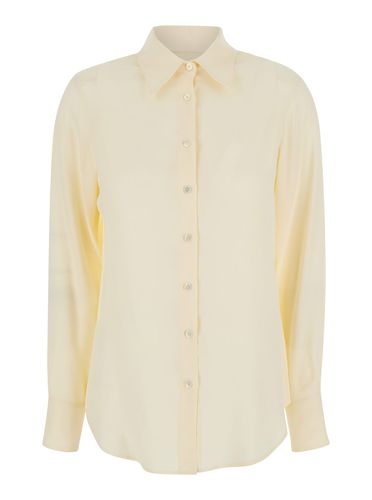 Shirt With Pointed Collar In Silk Blend Woman - Mauro Grifoni - Modalova