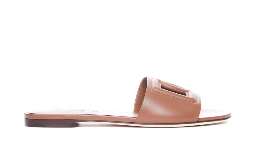 Dg Logo Slide Sandals - Dolce & Gabbana - Modalova