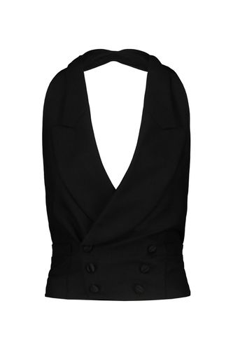 Halterneck Sleeveless Double-breasted Waistcoat - Maison Margiela - Modalova