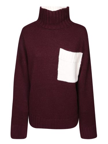 J. W. Anderson Two-tone Turtleneck Sweater In Alpaca Blend - J.W. Anderson - Modalova