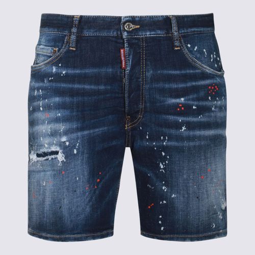 Dsquared2 Blue Cotton Denim Shorts - Dsquared2 - Modalova