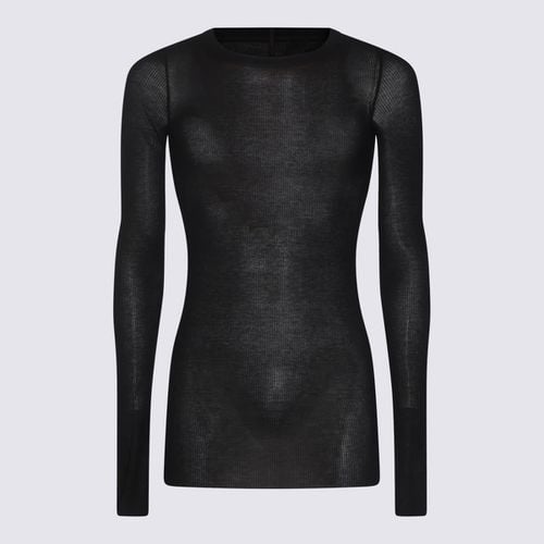 Rick Owens Black Cotton Knitwear - Rick Owens - Modalova