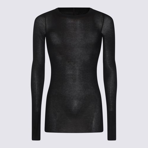 Rick Owens Black Cotton Knitwear - Rick Owens - Modalova