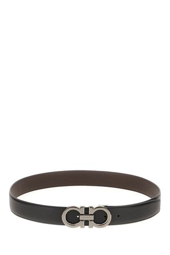 Ferragamo Black Leather Belt - Ferragamo - Modalova