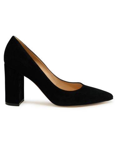 Black Suede Piper 85 Pumps - Gianvito Rossi - Modalova