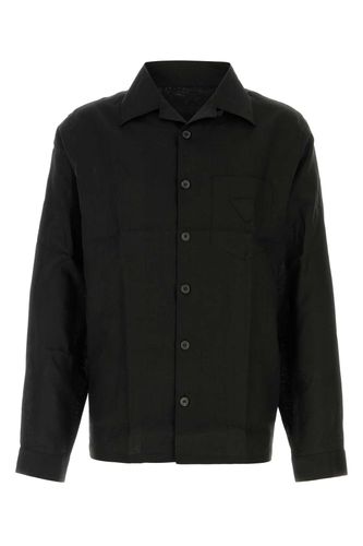 Prada Black Linen Shirt - Prada - Modalova