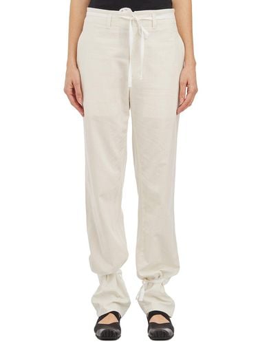 Chambray Drawstring Tapered Trousers - Lemaire - Modalova