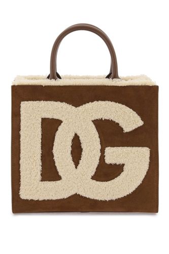 Daily Shopping Bag With Maxi Logo - Dolce & Gabbana - Modalova
