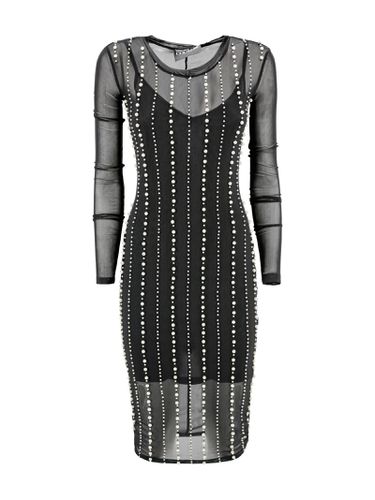 Pearl Embroidered Midi Dress - Versace Jeans Couture - Modalova