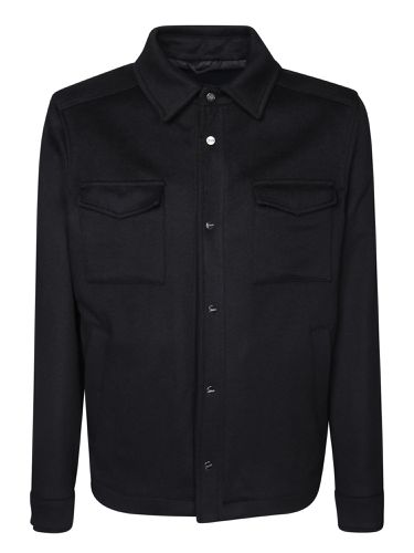 Herno Black Overshirt - Herno - Modalova