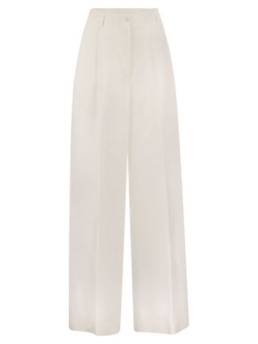 Tulipano - Linen Wide Trousers - Antonelli - Modalova