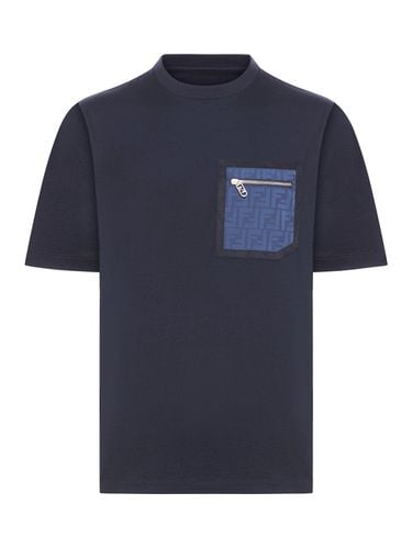Monogrammed Pocket Crewneck T-shirt - Fendi - Modalova