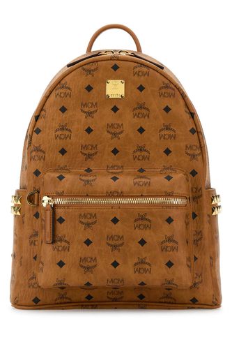 Printed Canvas Medium Stark Backpack - MCM - Modalova