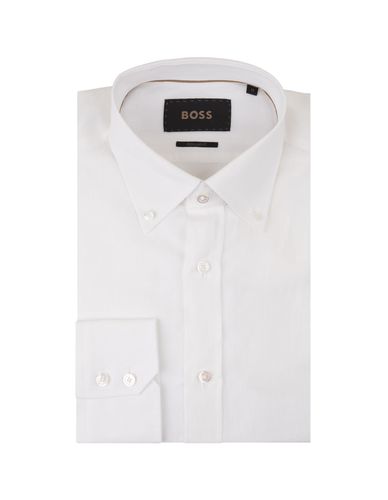 Button-down Shirt In Linen - Hugo Boss - Modalova