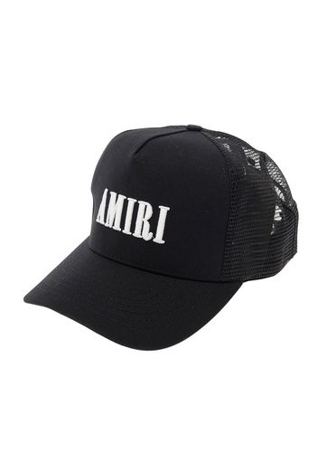 Black Baseball Cap With Mesh Insert In Cotton Man - AMIRI - Modalova