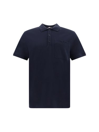 Button Detailed Short-sleeved Polo Shirt - Valentino - Modalova
