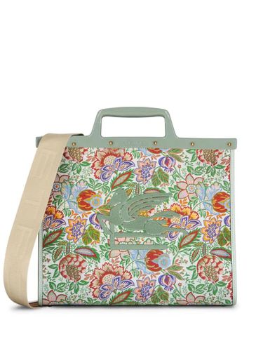 Floral Jacquard Large Love Trotter Shopping Bag - Etro - Modalova