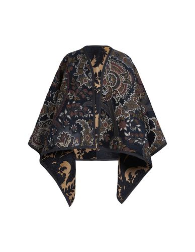 Etro Blue Jacquard Reversible Cape - Etro - Modalova