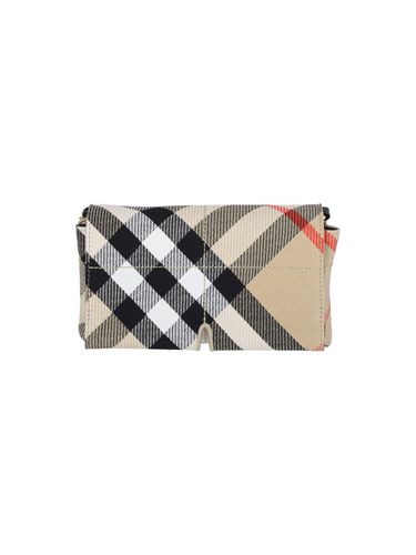 Check Crossbody Bag In Polyester Blend - Burberry - Modalova