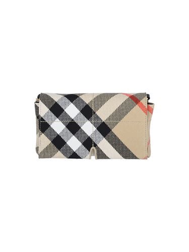 Check Crossbody Bag In Polyester Blend - Burberry - Modalova