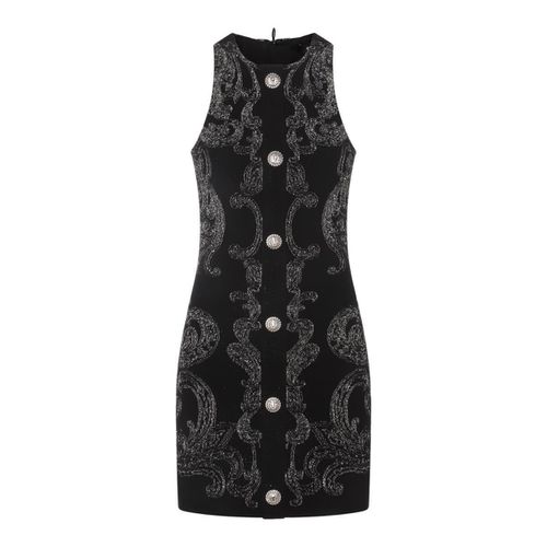 Paisley Knit Sleeveless Dress - Balmain - Modalova