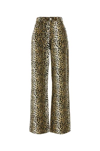 Printed Denim Wide-leg Jeans - Blumarine - Modalova