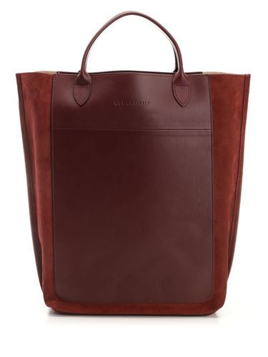 M Cabas Logo Embossed Tote Bag - Longchamp - Modalova