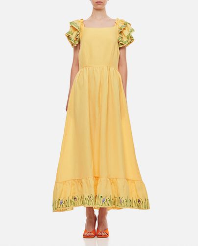 Brise Embroidered Linen Long Dress - Helmstedt - Modalova