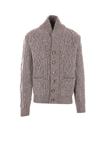 Cable-knitted Button-up Cardigan - Brunello Cucinelli - Modalova