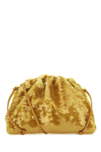 Ochre Sequins Mini Pouch Clutch - Bottega Veneta - Modalova