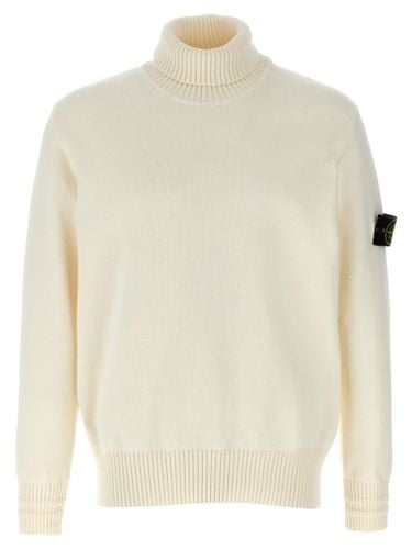 Logo Badge Turtleneck Sweater - Stone Island - Modalova