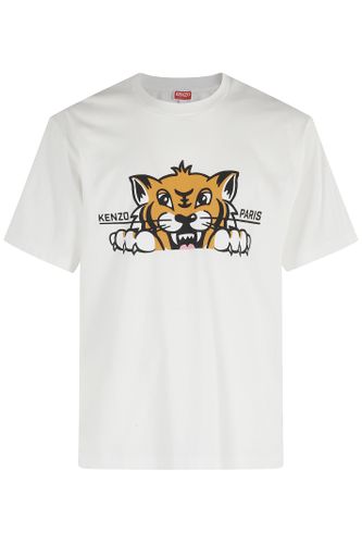 Kenzo Happy Tiger Oversize Tshirt - Kenzo - Modalova