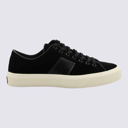 Black Suede And Leather Cambridge Sneakers - Tom Ford - Modalova